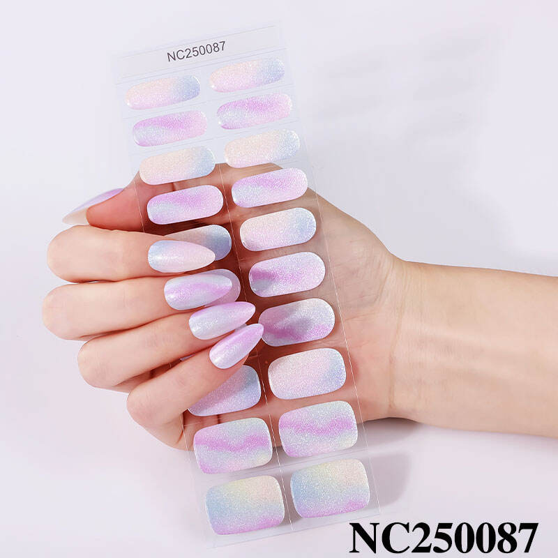 Nieuwe producten Halloween nagelkunst cartoon donkere stijl handgemaakte aan te brengen nagels semi-geharde gel nagelstrips