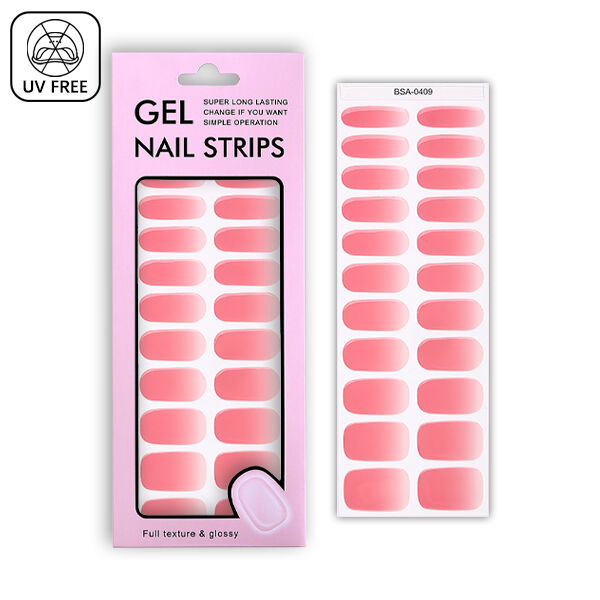 Uv free gel nail sticker