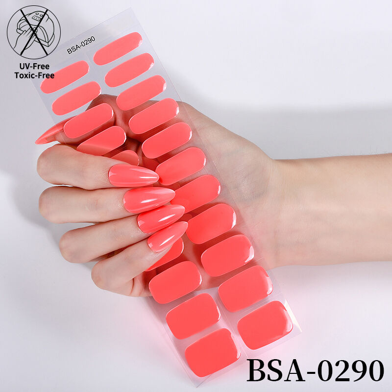 Adesivo para Unhas em Gel Sem UV de Alta Qualidade com Design Artístico de Tartaruga-Marinha-Anciã, 100% Polido