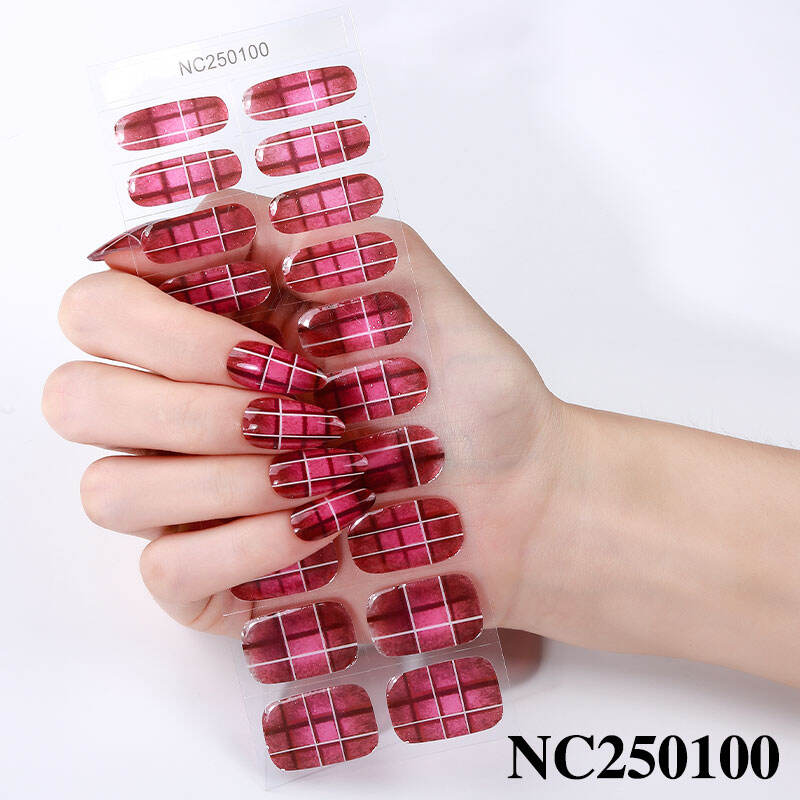 Fabrikant maatwerk full wrap art nagels fris zonnebloesemontwerp semi-uithardende gel nagelsticker