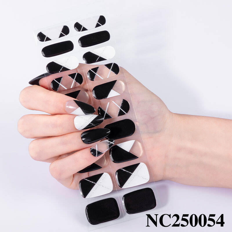 Semi-Cured Gel Nail Strips, Perfect High-Shine Fashion Nails at Home with Waterproof & Long-Lasting Formula