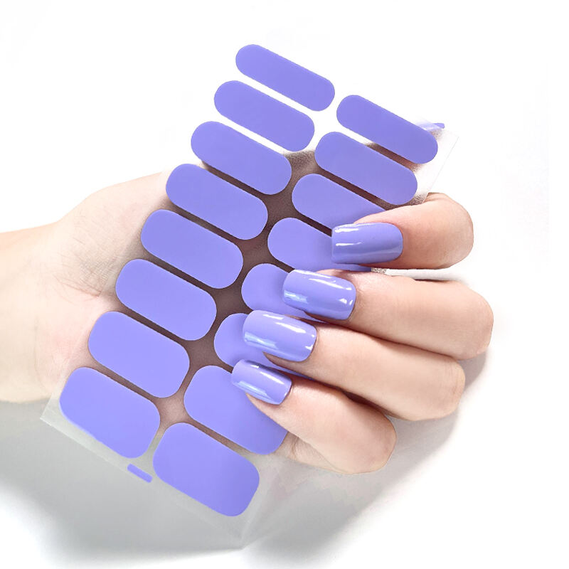 New Designed OEM Service Solid Color Gloss Burgundy Nails Design Soil Color Base Salon Quality Gel Nail Art Stickers Nail Wraps