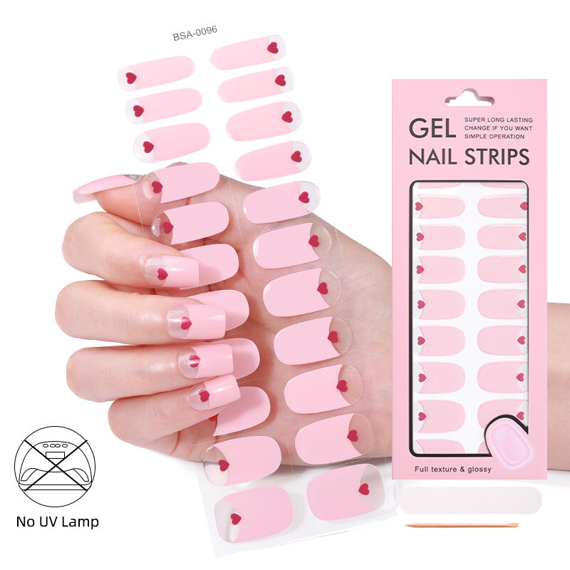 New Product Ideas 2025 Neo-chinese Style Fresh Bamboo Design Non-baked Nail Gel Sticker