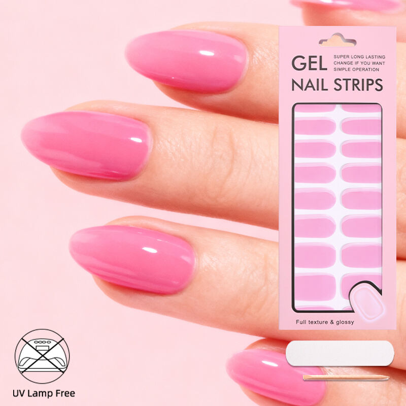 Uv free gel nail sticker