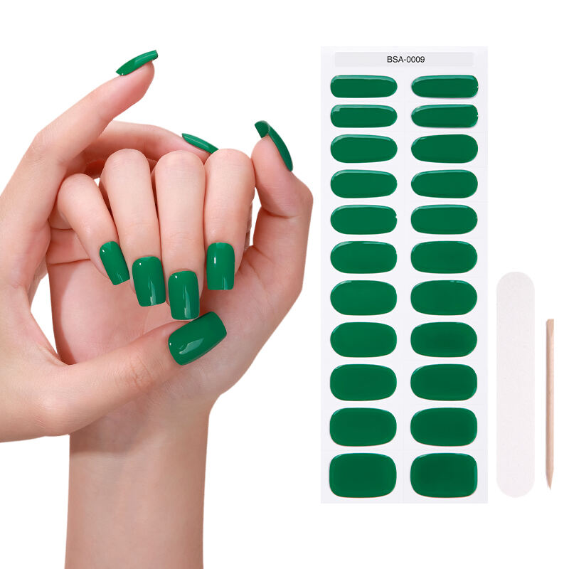 Semi Solid Nail Glue No Uv Gel Nail Stickers No Bake Glue Press on No Uv Gel Nail Wraps