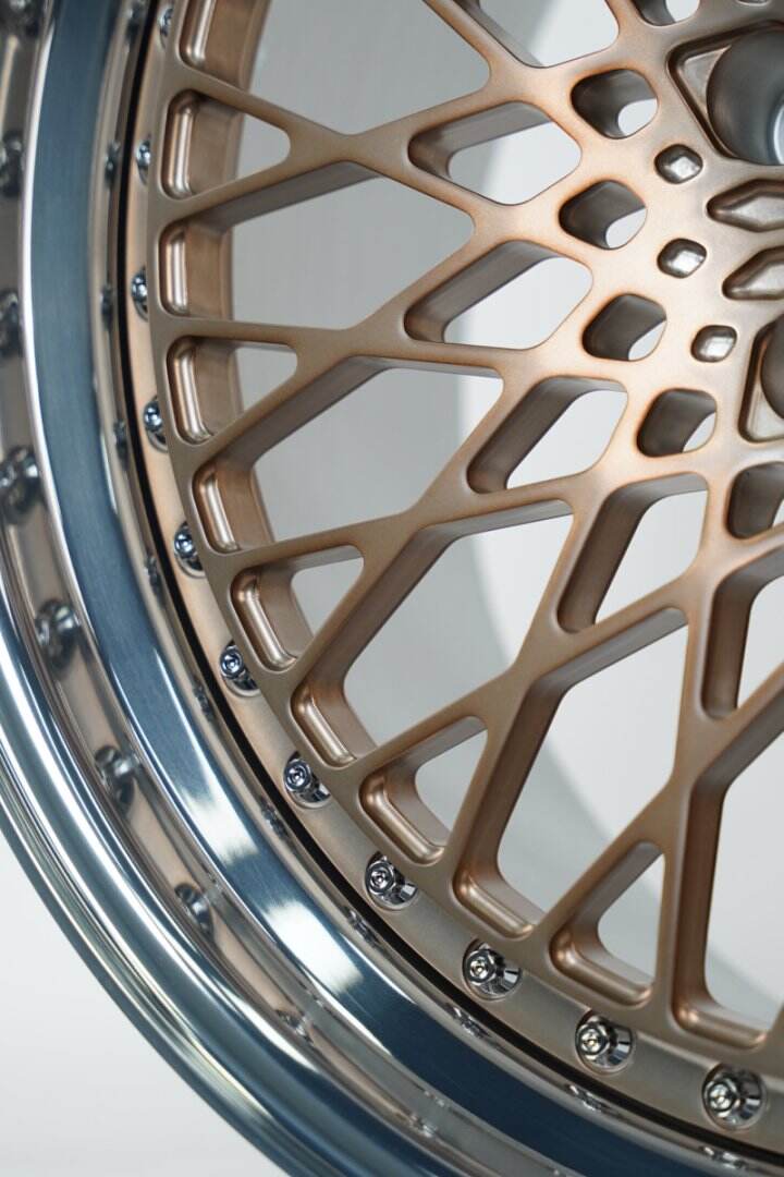 Hebei Zhihu Customizable 16-24 Inch Matte Flow Champagne Copper Passenger Car Wheels Two-Piece Lightweight High Quality Wheels details
