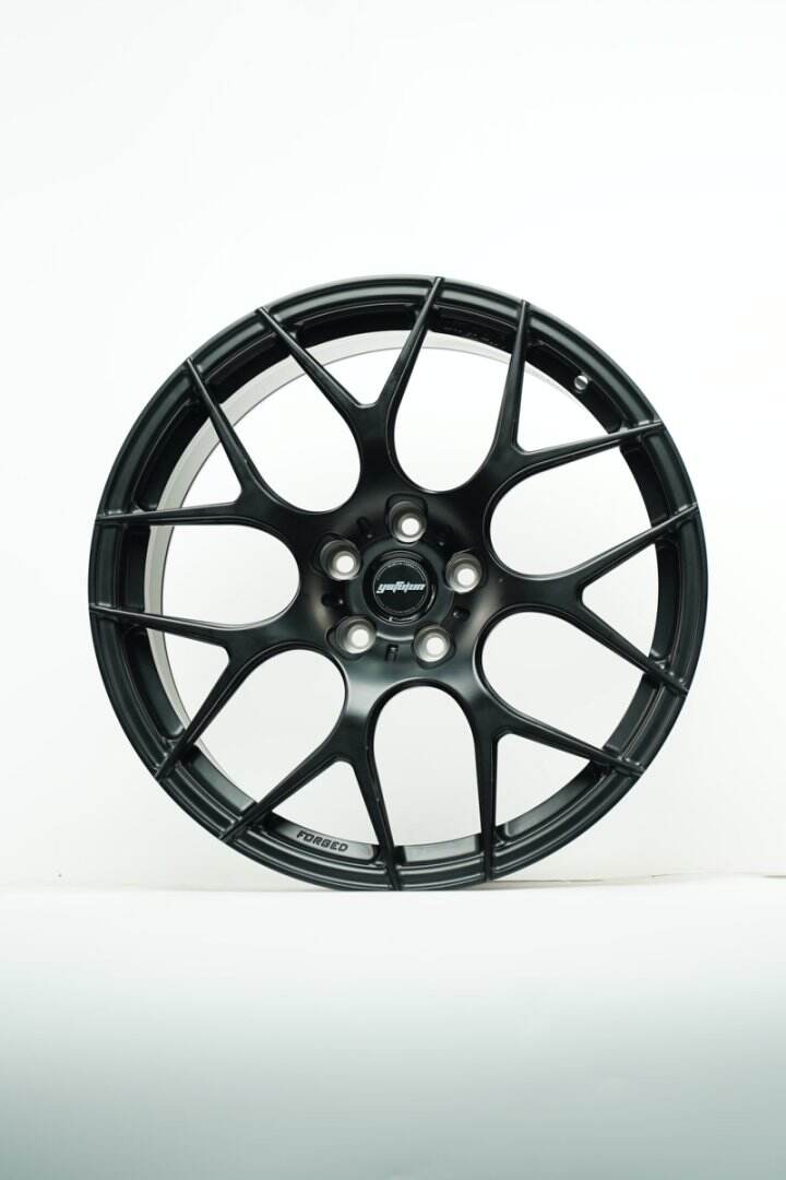Hebei Zhi hub Popular style custom hot forged aluminum alloy wheels Lightweight matte graphite gray passenger car wheels details