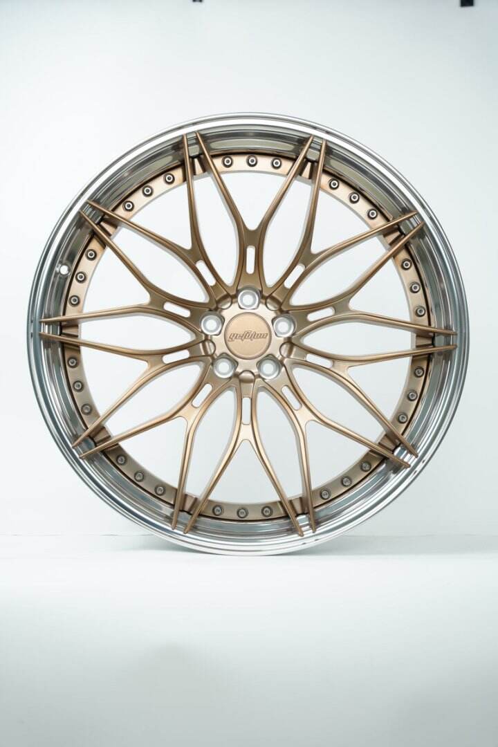 Hebei Zhi Hub 2-Piece Forged Wheels 16-24 Inch Center Disk Matte Flow Copper Finish Compatible with for BMW Mercedes-Benz for Porsche factory