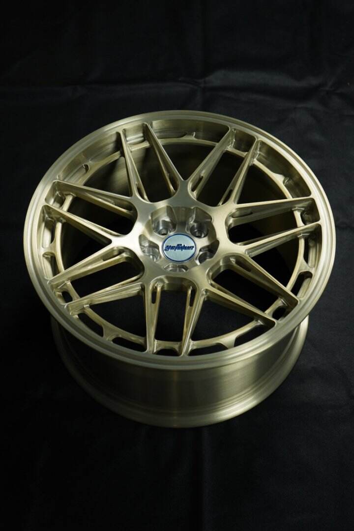  Hebei Zhi Hub Popular style hot-selling forged aluminum alloy wheels Lightweight brushed gold Milky white for BMW Audi Mercedes-Benz manufacture
