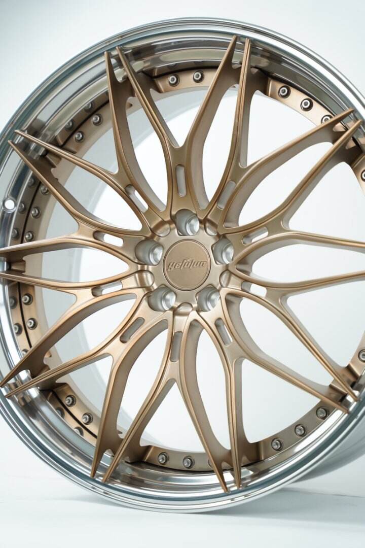 Hebei Zhi Hub 2-Piece Forged Wheels 16-24 Inch Center Disk Matte Flow Copper Finish Compatible with for BMW Mercedes-Benz for Porsche factory