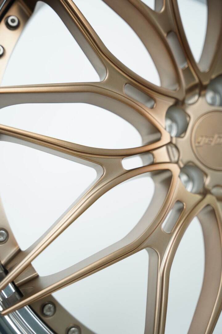 Hebei Zhi Hub 2-Piece Forged Wheels 16-24 Inch Center Disk Matte Flow Copper Finish Compatible with for BMW Mercedes-Benz for Porsche manufacture