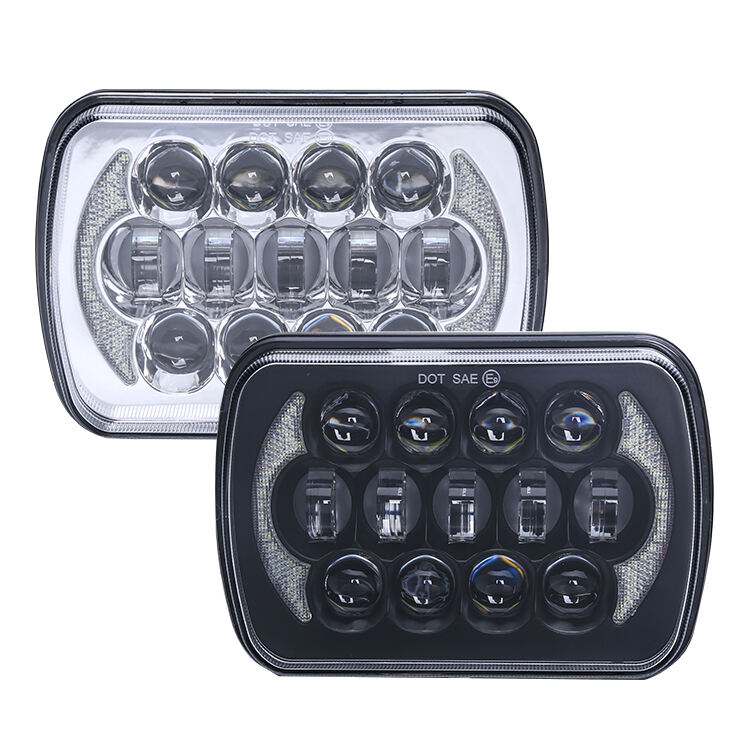 Mataas na Kalidad 7x6 Inch Headlight Truck Square Headlight Hi/Lo Led Sealed Beam Rectangle Car LED Headlight White DRL