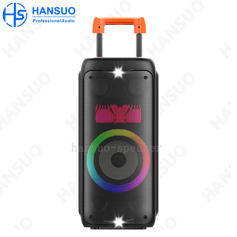 Manufacturer New HANSUO Mould HS-TS08G8 Portable Multifunctional Speaker Powered 80W Single 8 Inch Woofer and Double Tweeter supplier