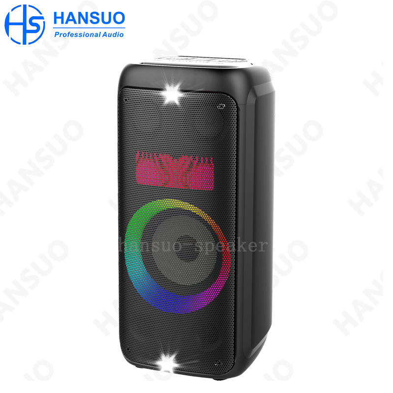 Manufacturer New HANSUO Mould HS-TS08G8 Portable Multifunctional Speaker Powered 80W Single 8 Inch Woofer and Double Tweeter