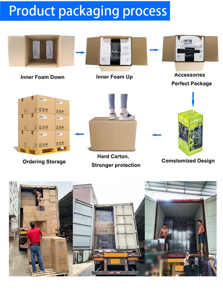 Manufacturer HANSUO Private Mould Multifunctional Audio HS-TD12V8 Powered of 100W Double 12 Inch Woofer and Single Tweeter details