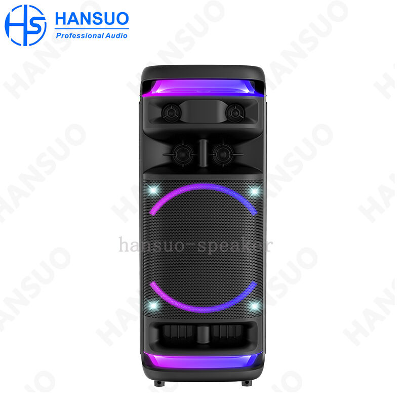 Manufacturer HANSUO Private Mould HS-TS12K7JG Single 12 Inch Woffer and Double 3 Inch Tweeter RGB Light