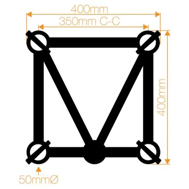 4-400mm F45 1.0m 5-Chord Linear Aluminum Lighting Truss Aluminum Truss Supplier.jpg