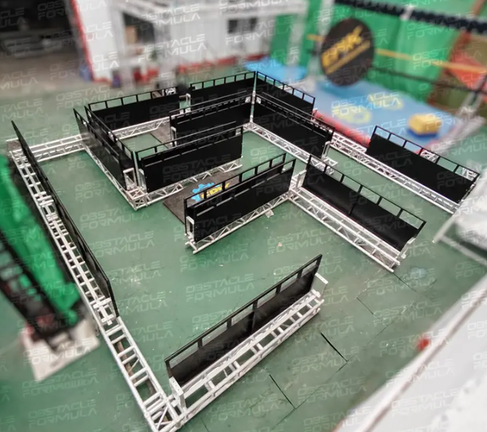 How to design an obstacle challenge that is fun yet physically demanding?