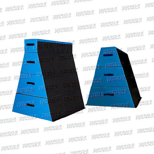 customized ninja warrior training equipment parkour trapezoid bundle trapezoid obstacles-2