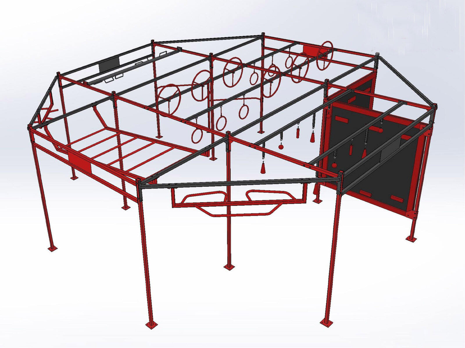 Ninja Steel Frame Courses Training cage 2.01
