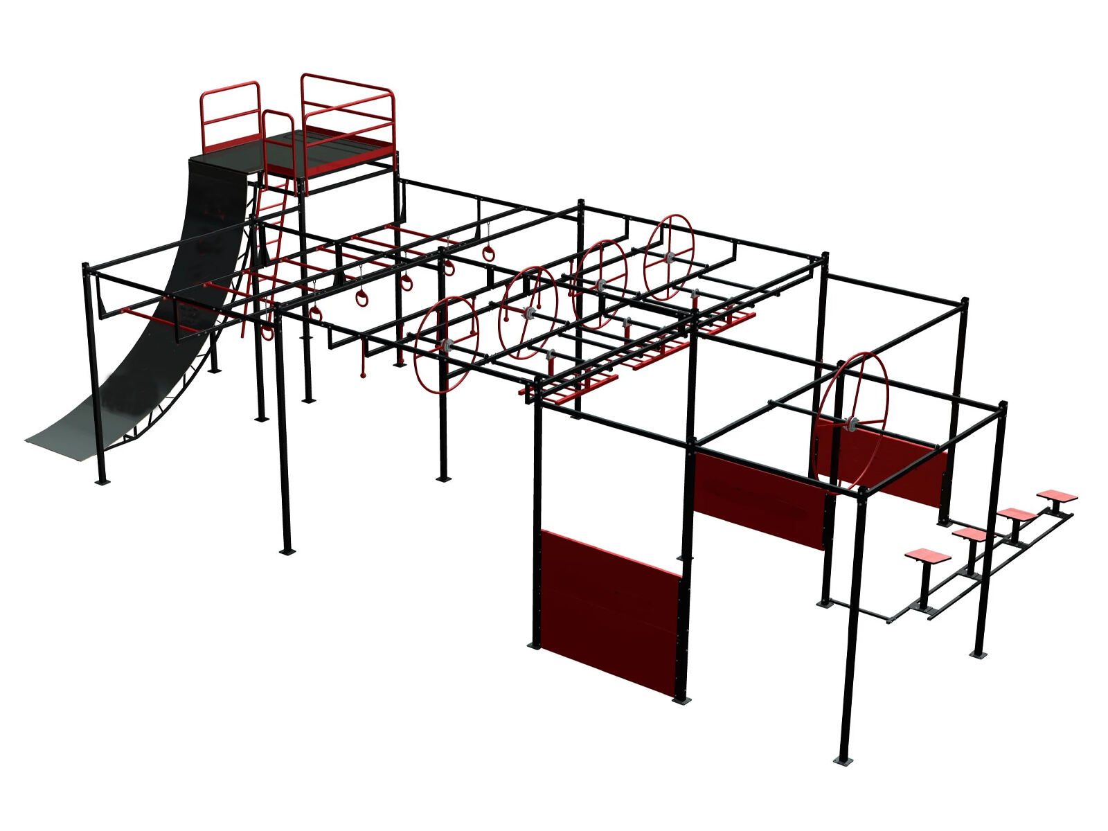 training cages modern pentathlon training obstacle course-0