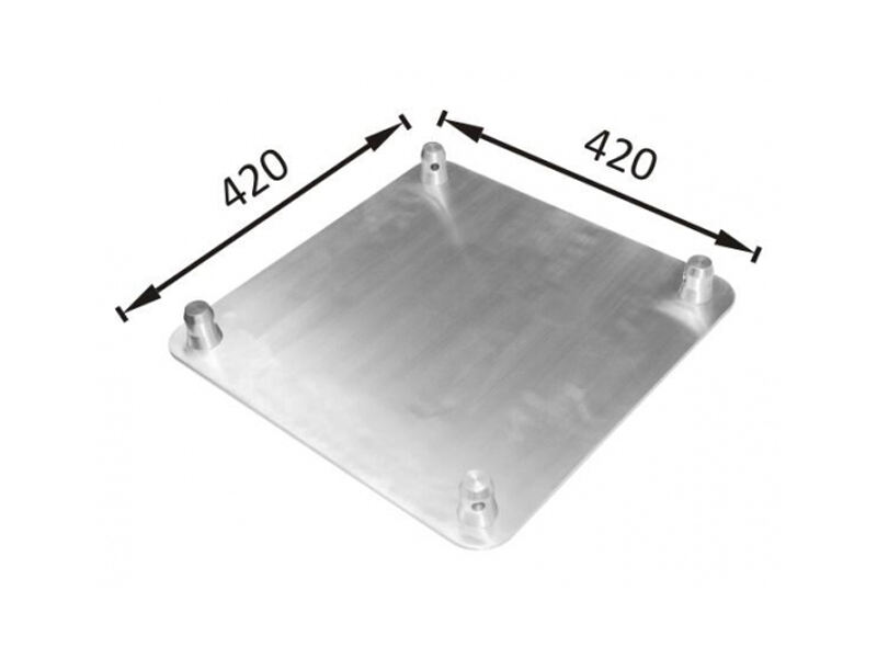 لوحة قاعدة ALUMINUM F44 (400MM) تناسب الإطار المربع منتج إطارات الألمنيوم