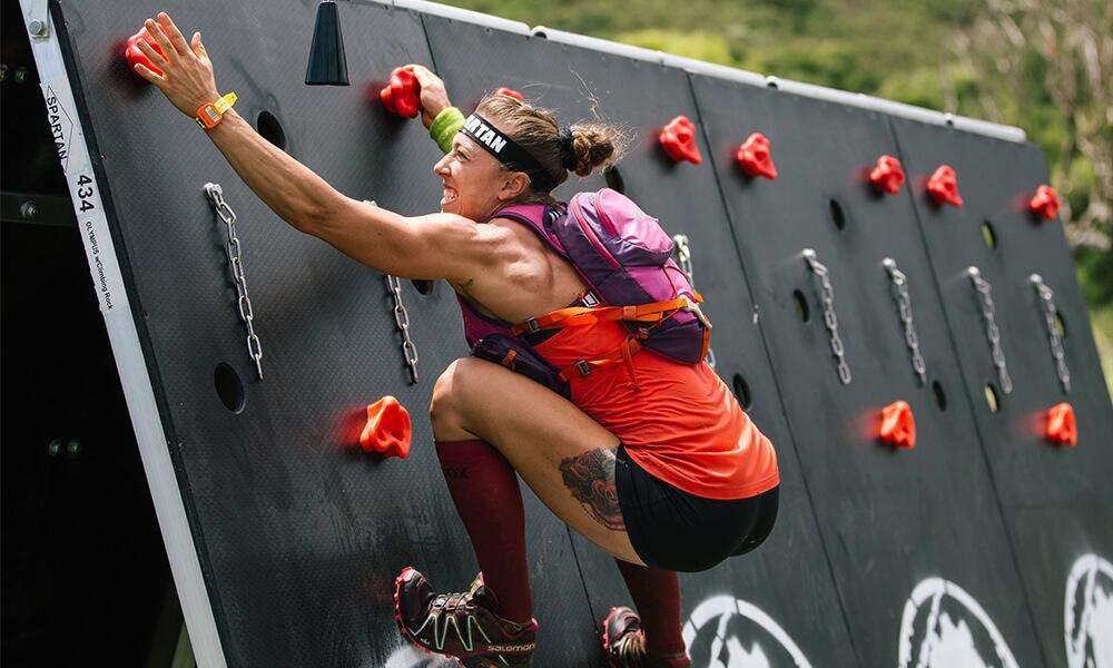 Obstáculos Spartan Race Escalada em A-Frame Treinamento OCR Parede Olympus Ao Ar Livre Com Escalada Em Rocha