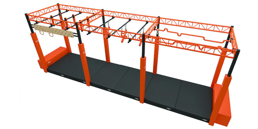 Mchezo wa Kupendekeza wa Kijamii Popular Adults Ninja Warrior Obstacle Course Kwa kupunguza