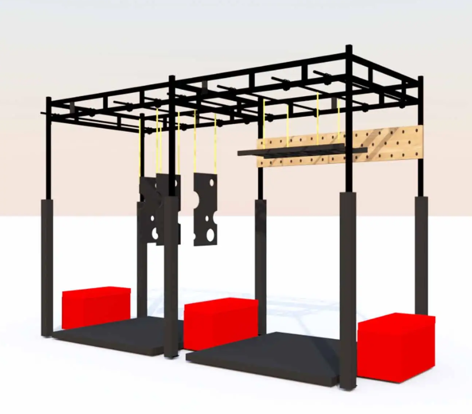公認ニンジャスポーツ競技用レーンを設置する方法。