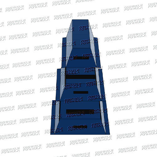 ninja warrior obstacle parkour gym equipment ninja trapezoid 3 section foam vaulting box-2