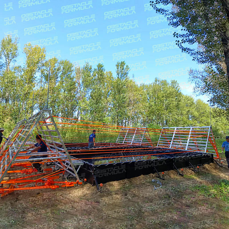Wakishindaji OCR Kifunzi Ladder Slackline Usimamizi Obstacle Maji Pool Obstacle