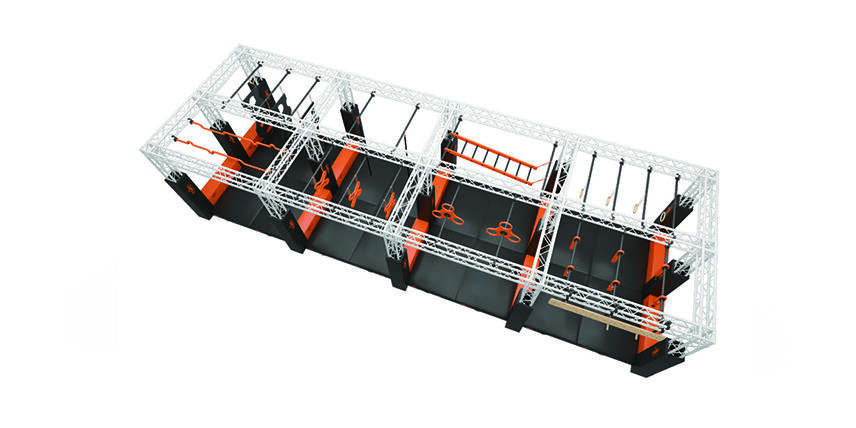 Commercial Outdoor Playground Trampoline Park Ninja Equipment Obstacle Course Adventure American Ninja Warrior