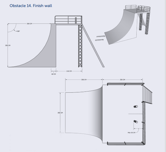 Obstacle Course Racing UIPM Obstacle 14. Finish wall.png