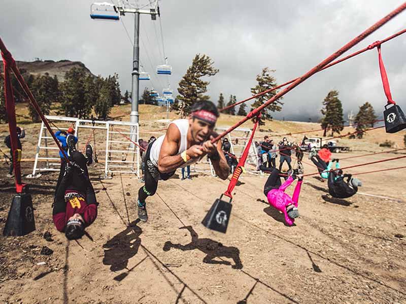 スパルタンレースの障害物 ROPE OBSTACLE タイロリアン トラバース