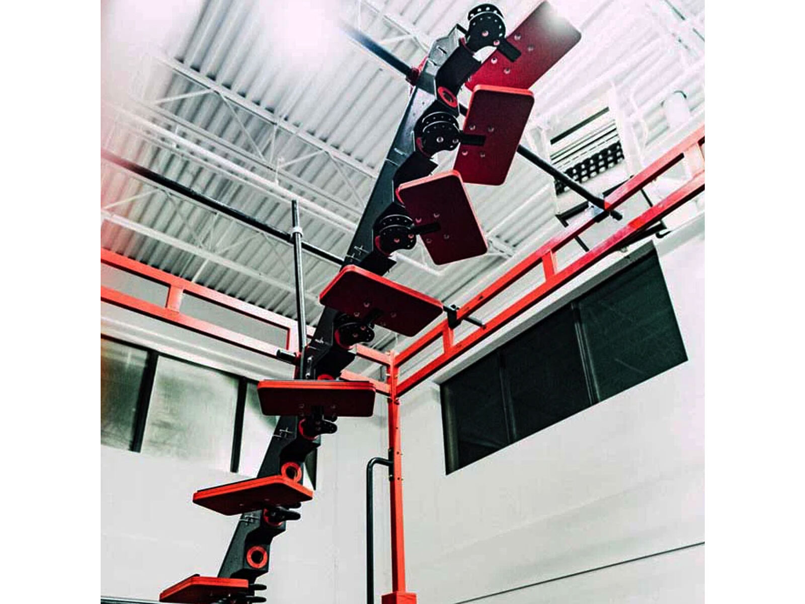 Trampoline Park Ninja Warrior Course Outdoor Indoor Exercise Elements Jumping The Spine — Devil Step Module