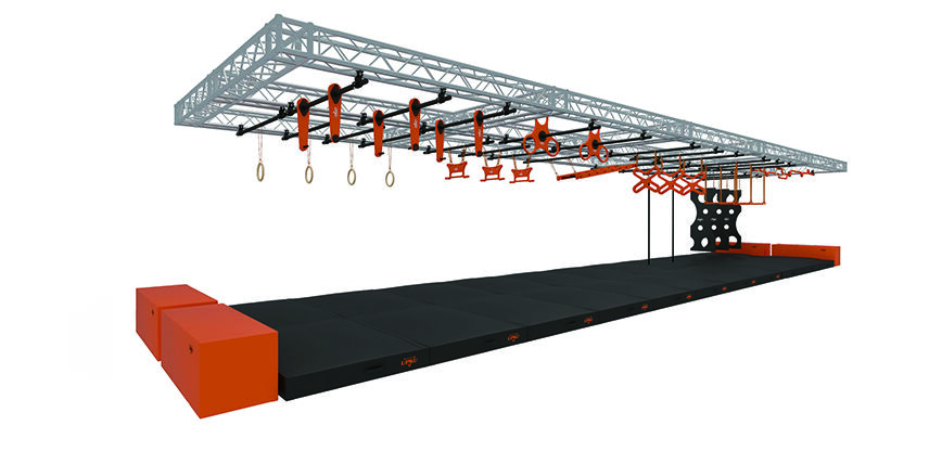 ninja warrior obstacle courses steel structure frame-0