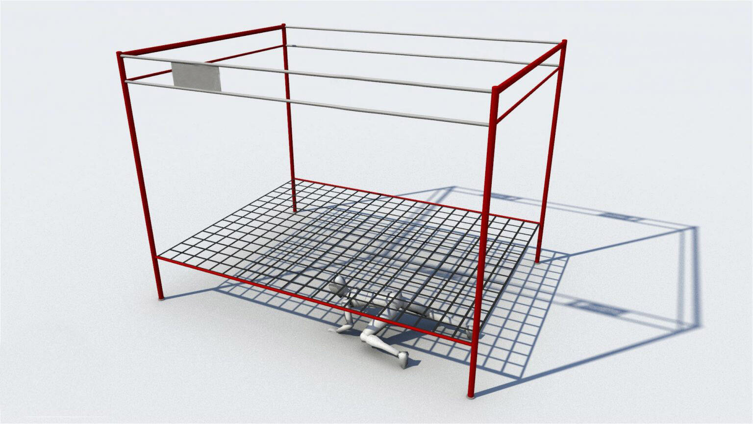 ninja steel course crawling under net-0