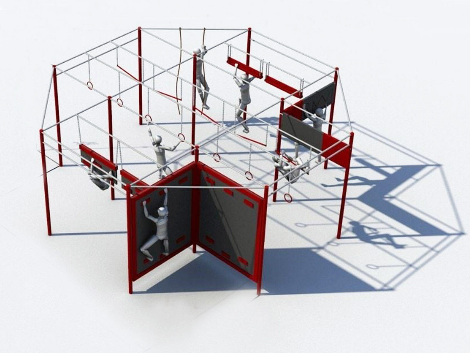 Ninja Warriors Course OCR Training cage