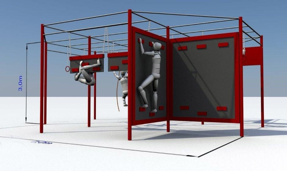 ninja warriors course ocr training cage-0