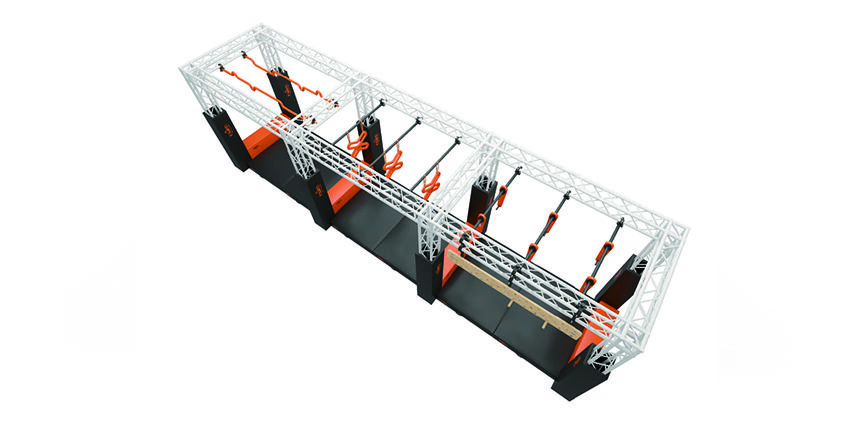 Formule vir Hindernis Fitness Ninja Warrior Kursus Kommersiële Binnenkantse Hinderniskursusuitrusting vir Volwassenes