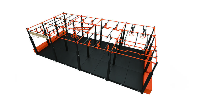 Ninja Course Steel Structure With Net
