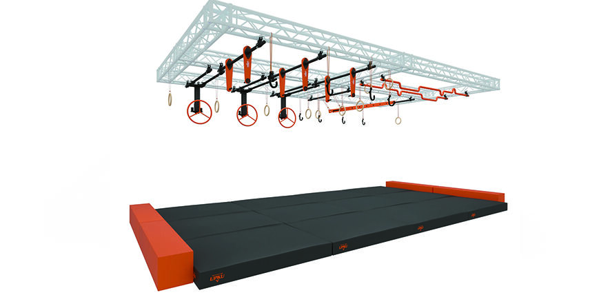 Ninja Warrior Adult Obstacle Course Adventure Play Equipment Indoor Trampoline Park