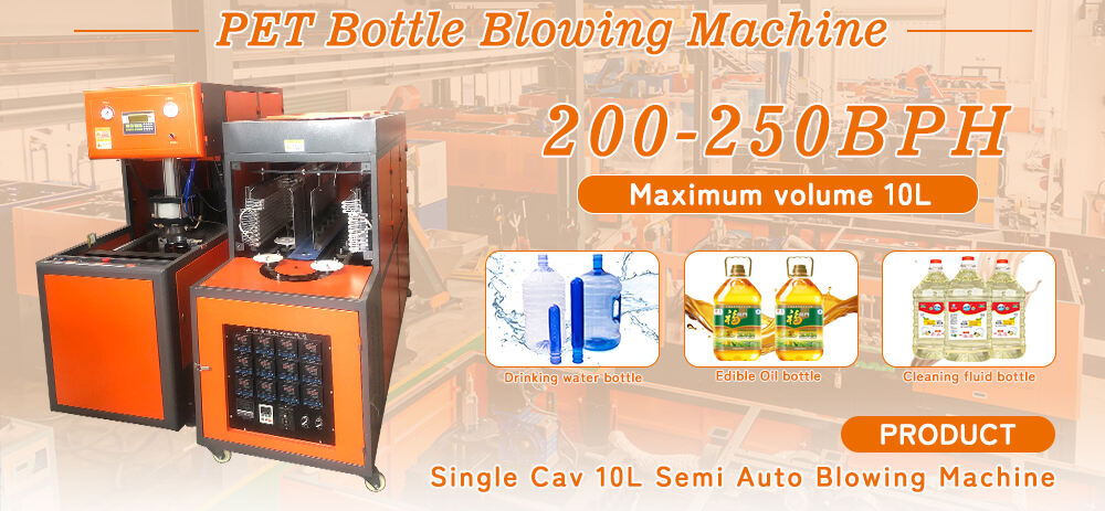 YC-10L-1 250BPH 3 Gallon Semi Auto Water Bottle Blow Machine