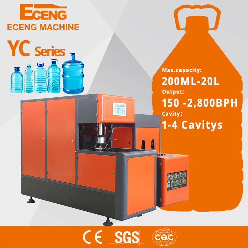 YC-2L-2 2 Cavity 800BPH Semi Auto PET Blow Molding Machine