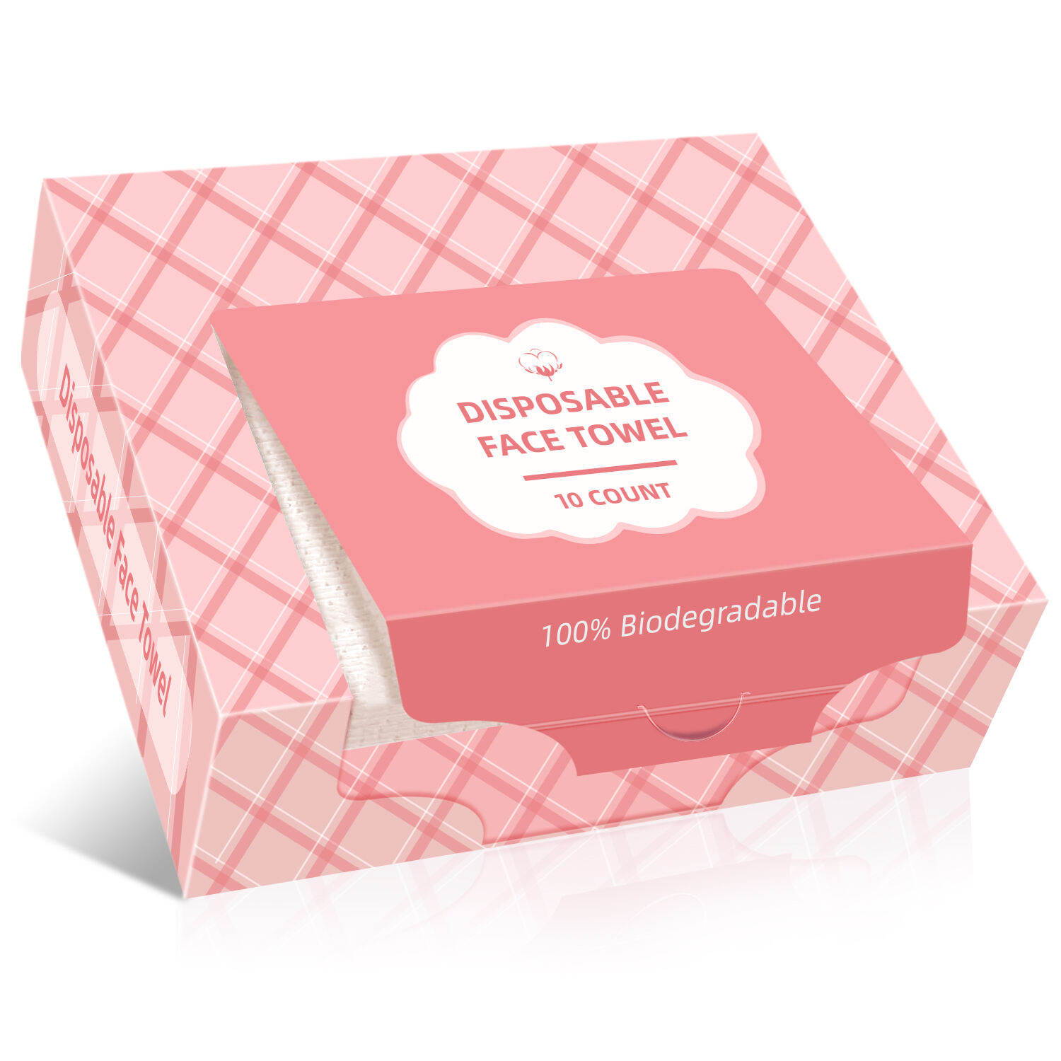 ผ้าขนหนูแบบใช้แล้วทิ้ง แผ่นสำลีทำความสะอาดใบหน้าสำหรับผิวบอบบาง แผ่นเช็ดเครื่องสำอาง ใช้ในการพยาบาล การเดินทาง ผ้าแห้งสำหรับเช็ดหน้า