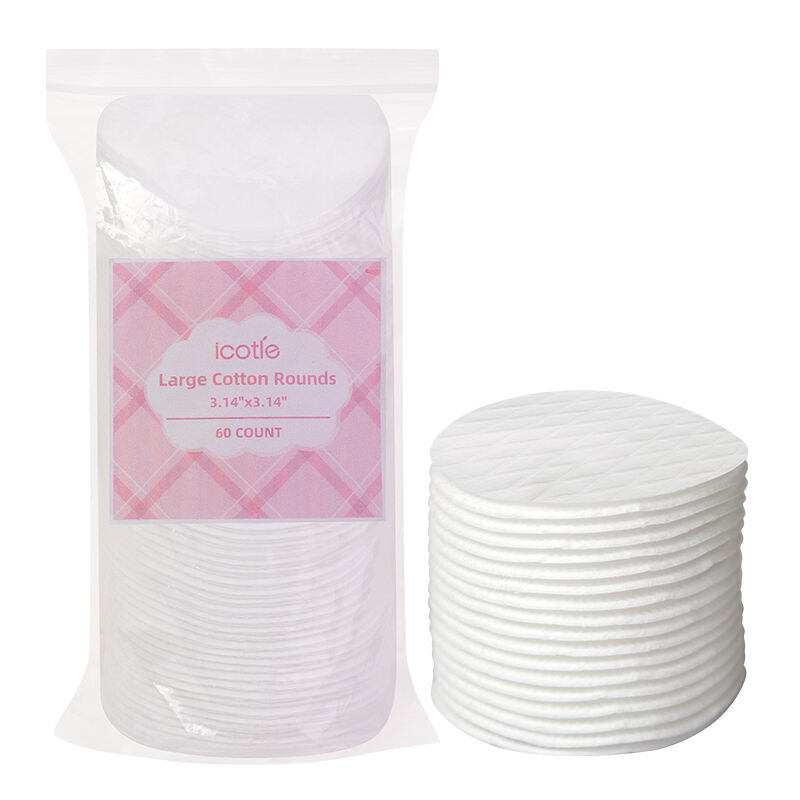 Velký Kulatý Bavlněný Tampon 100% Čistá Bavoľna pro Odstranění Make-upu Čištění Aplikace Toniku