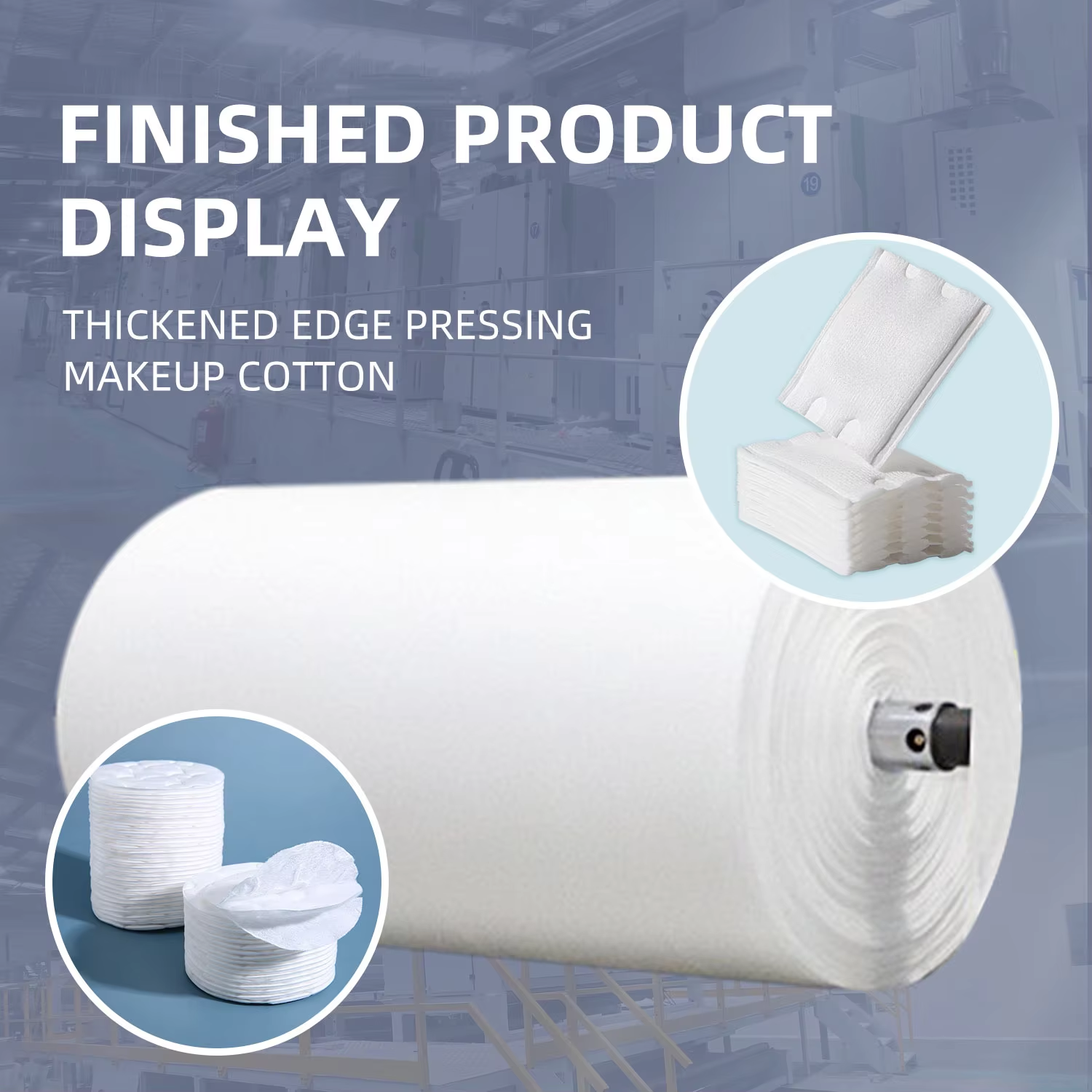 spunlace cotton nonwoven fabric non woven fabric nonwoven fabric rolls raw material cotton rolls cotton rounds for beauty cross spunlace composite roll antibacterial cotton pad oeko tex certified cotton pad spunlace nonwoven fabric rolls-0