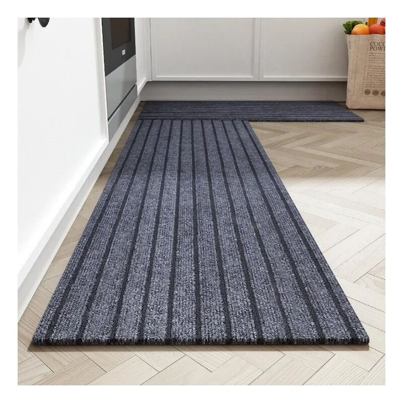 High-Quality PVC Backed Door Mat - Non-Slip, Thickened Super-Microfiber Kitchen and Entrance Floor Mat, Free-Cutting Easy Roll Edges for Home Use, Ideal for Kitchen, Bedroom, Living Room, and Entrance