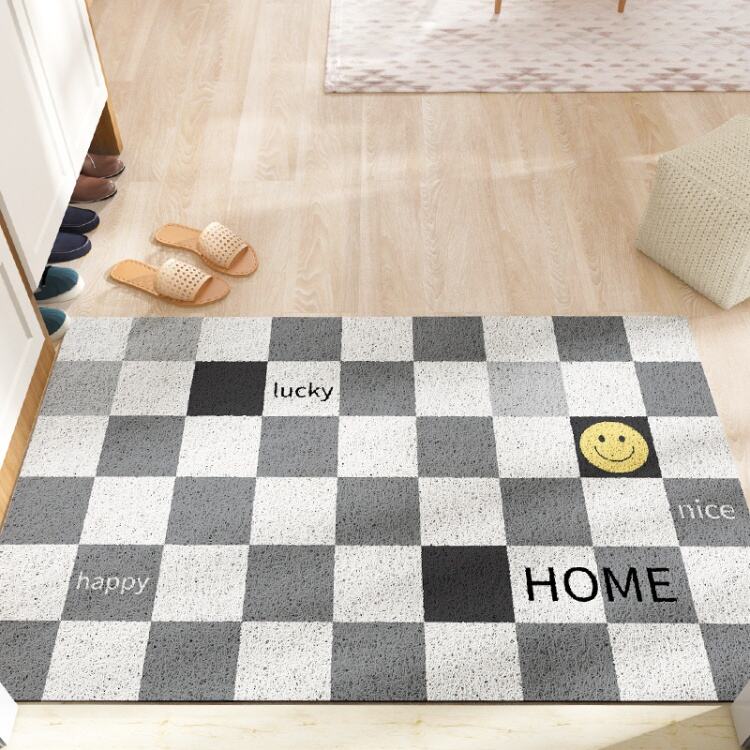 Customizable PVC Entrance Door Mat - Durable Rubber Door Rug, Non-Slip Outdoor Welcome Mat for Home and Office factory