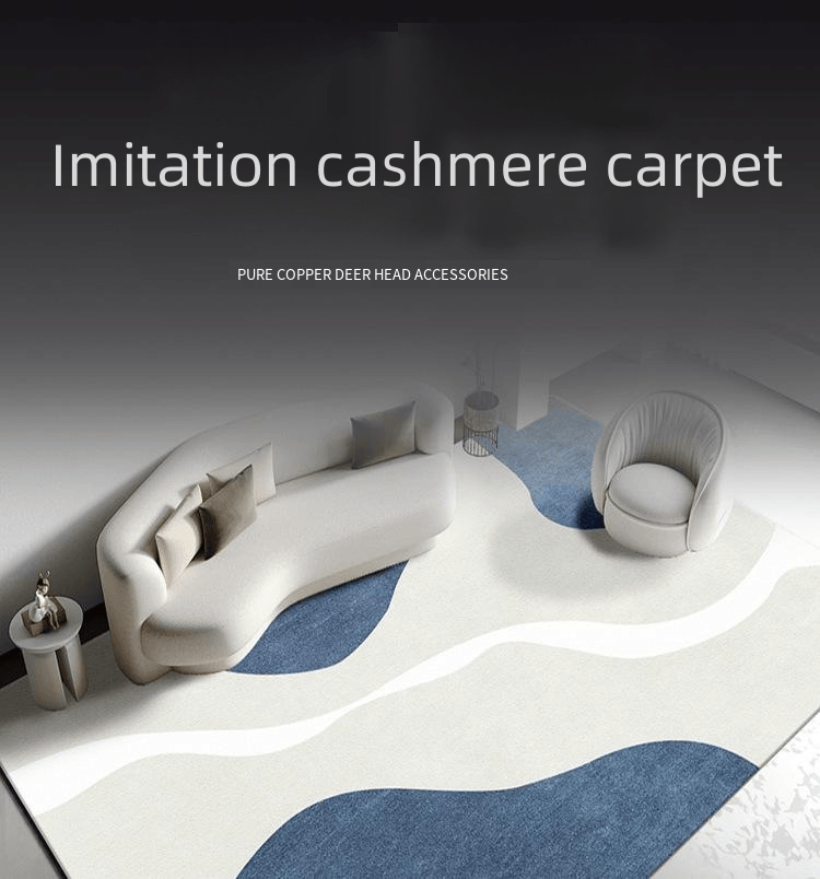 New Non-Slip Faux Cashmere Carpet - Thickened Bedroom Rug, Large Living Room Area Rugs factory